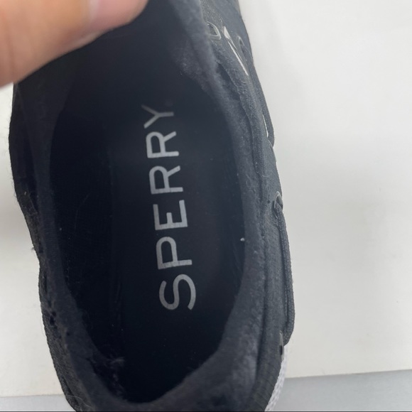 Sperry Top-Slider Seas Athletic Shoes Carbon Black Size 9 - Picture 8 of 9